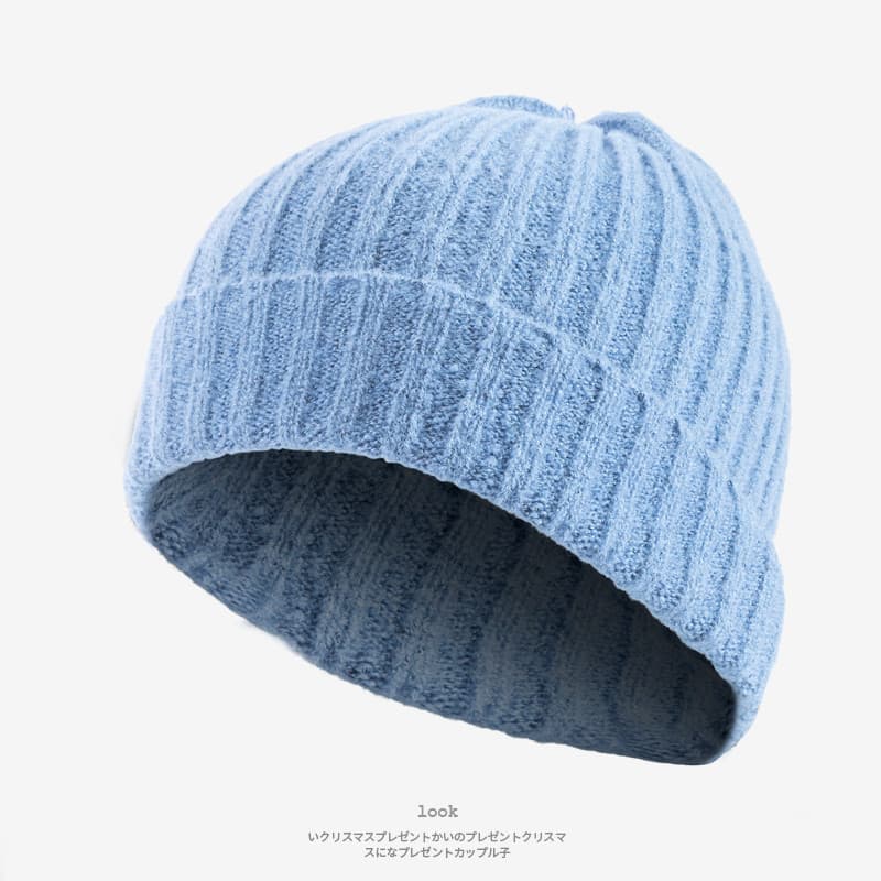 Chapéu masculino inverno chapéu de malha masculino chapéu de lã chapéu frio feminino outono inverno quente melão chapéu