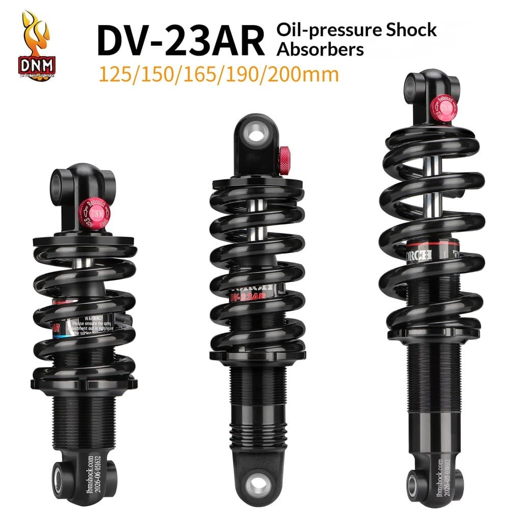 DNM DV23AR Amortecedor de mola hidráulica 125-200mm Mountain Bike Bicicleta elétrica Scooter Forro traseiro