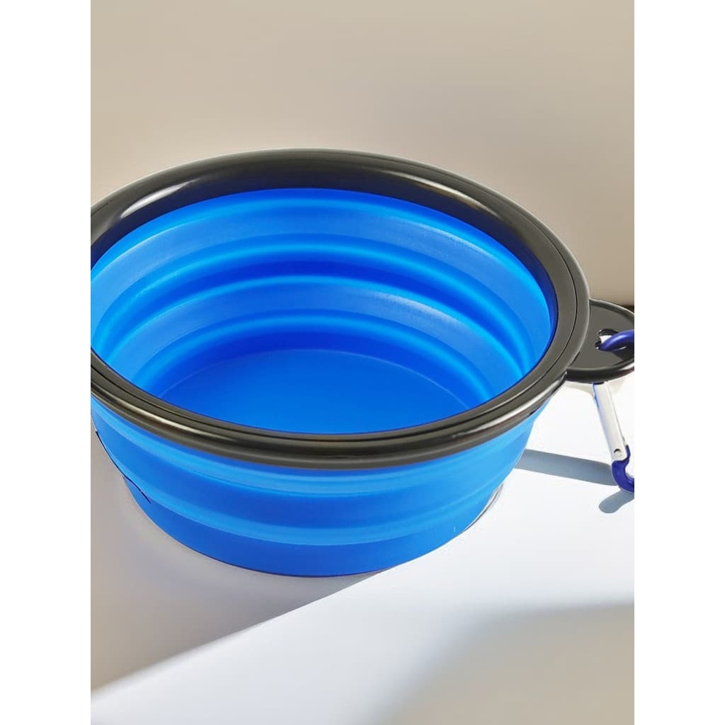 Tigela de Silicone dobrável para cães de estimação, tigela portátil para passeio de animais de estimação, filhote de cac