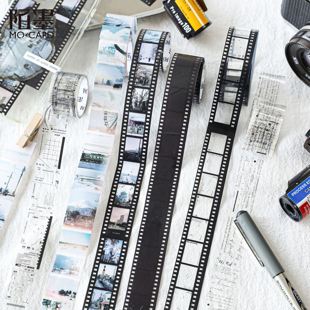 Série de filmes literários fita PET à prova dwaterproof água romântico ins filme Retro transparente manual decoração ade