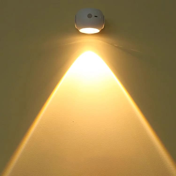 Holofote recarregável sem fiação, fiação sem perfuração, luz led doméstica, fundo sem fio, Sensor de parede, luz de pare