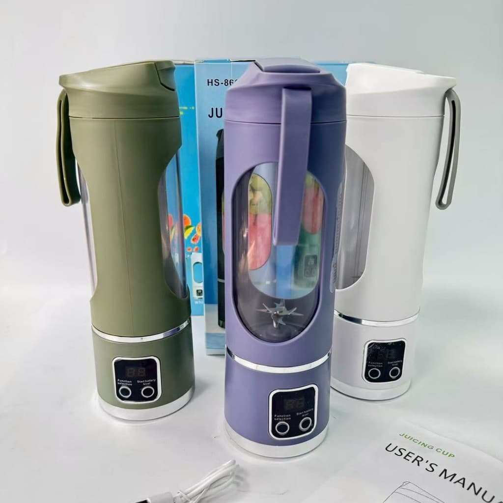 Copo de suco portátil, espremedor elétrico pequeno, copo portátil recém-espremida portátil ao ar livre