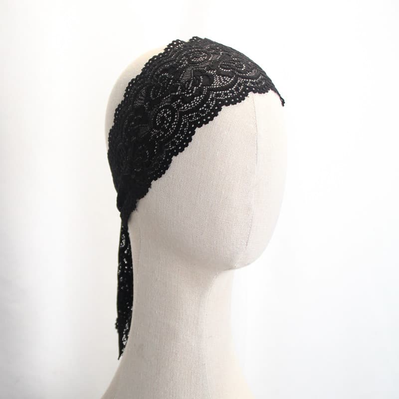Faixa de cabelo de renda] acessórios de dança prática latina profissional elástico Headwear cabelo quebrado bandana novo