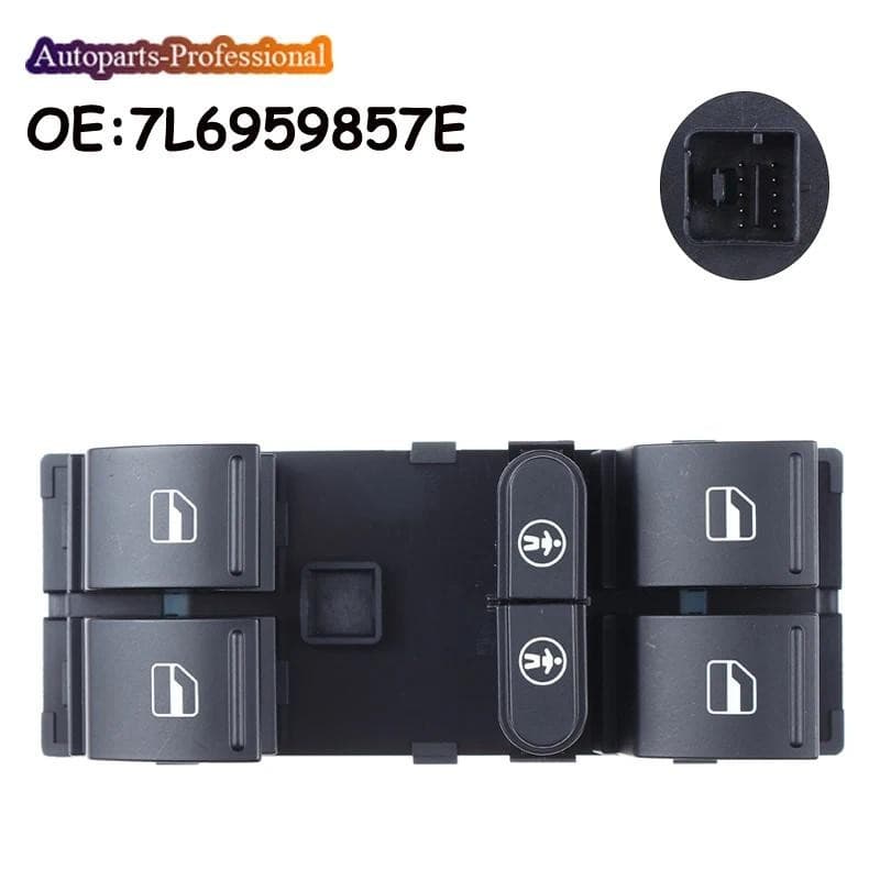 7L6959857E Frente Motorista Porta Mestre Interruptor Da Janela Elétrica Botão De Controle Para VW Touareg Touran Sharan