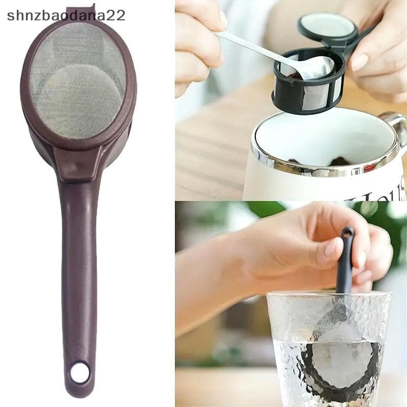 [Shnzd] Colher De Filtro De Café Cápsula Reutilizável Em Pó Infusor De Chá Saco Folhas Soltas Colheres Filtros De Cozinh