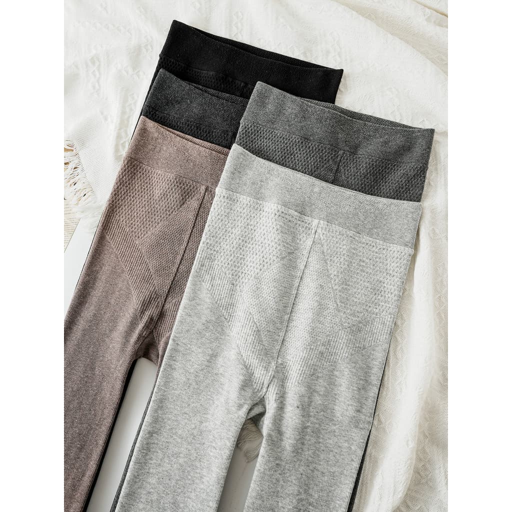 Leggings cinza femininas primavera outono estilo fino desgaste exterior ligeiramente pressionado mais magro olhar meia-c