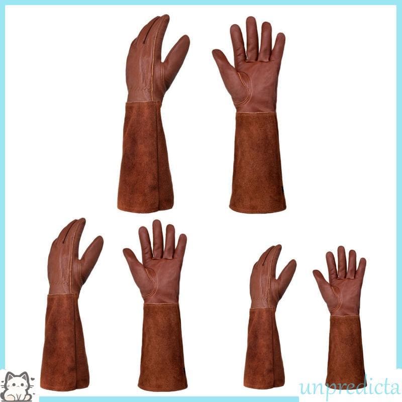 UNPR Poda Floral Manopla Luvas De Jardim Couro Anti-Punctura Antiderrapante Trabalho Para Proteção Homens E Mulheres