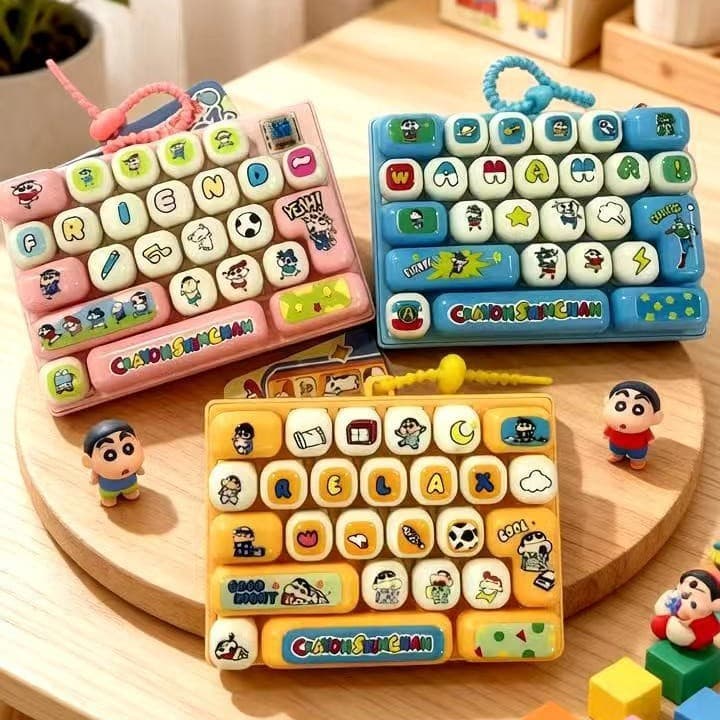 26 Botões Dos Desenhos Animados Pressionando Teclado Fidget ASMR Brinquedo Novidade Lazer De Mão Para Uso Diário