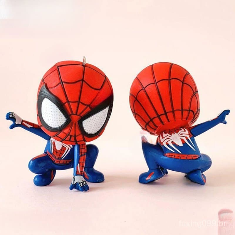 BLUEVELVET1 Estatueta Modelo Bonito Spiderman 8cm Presentes Para Crianças Boneca Brinquedos Marvel Herói Ornamentos
