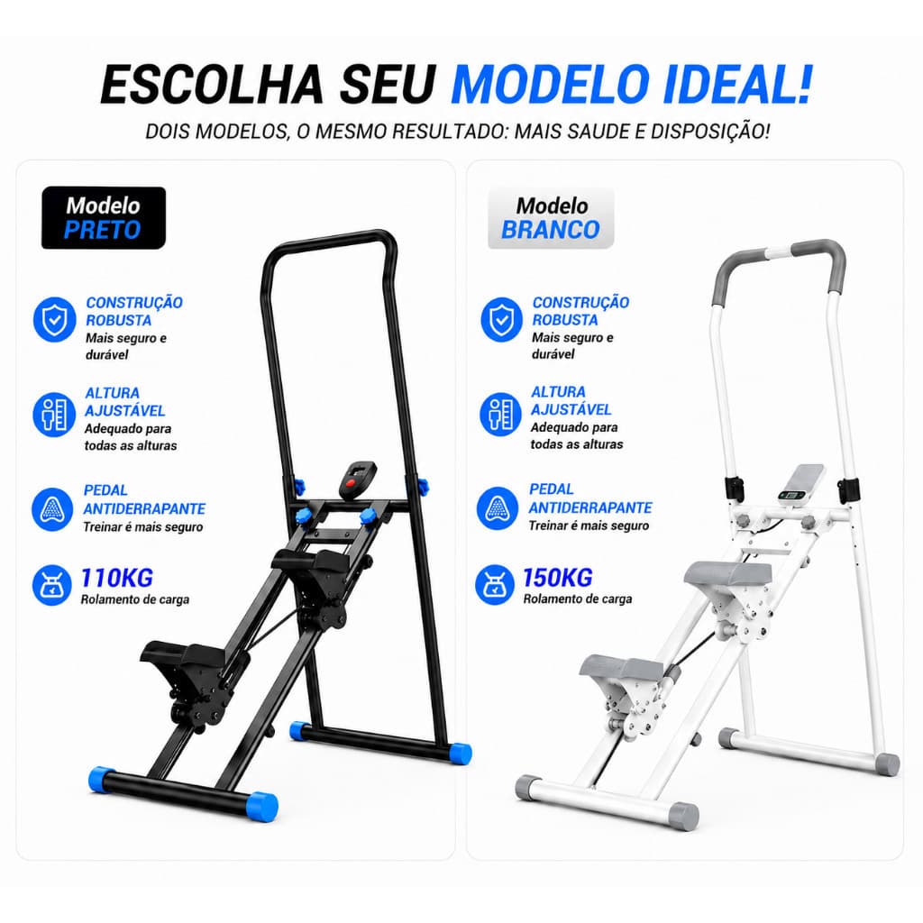 Simulador De escada e Caminhada para casa Dobrável suportar 150KG