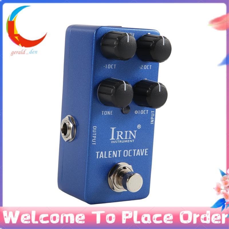 - 19 Talent Oitava Pedal De Efeito De Guitarra 3 Efeitos Sonoros Separados Pedais True Bypass Acessórios