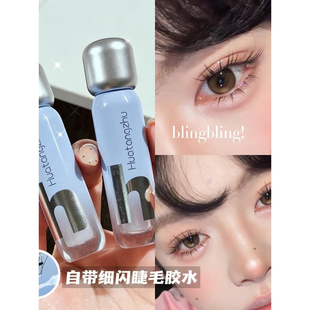 Starlight cola cílios finos piscando cílios molhados suave de secagem rápida beleza cílios cola de longa duração Natural