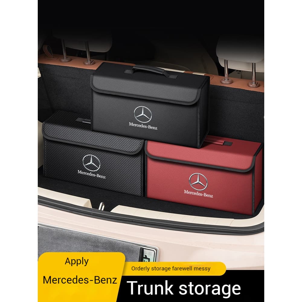 Caixa de Armazenamento para Porta-Malas de Carro Mercedes-Benz, Organizador Dobrável, Bolsa de Acessórios Internos para
