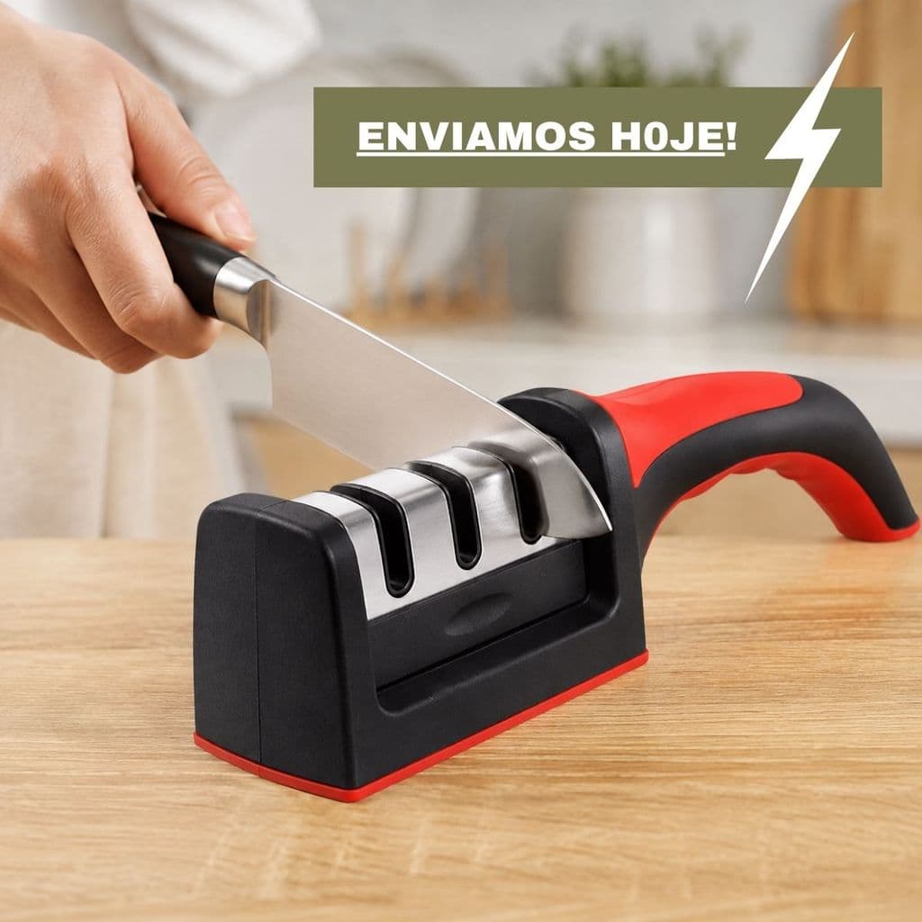 Afiador E Amolador De Facas Profissional 20cm Chaira Carnes Cozinha Gourmet