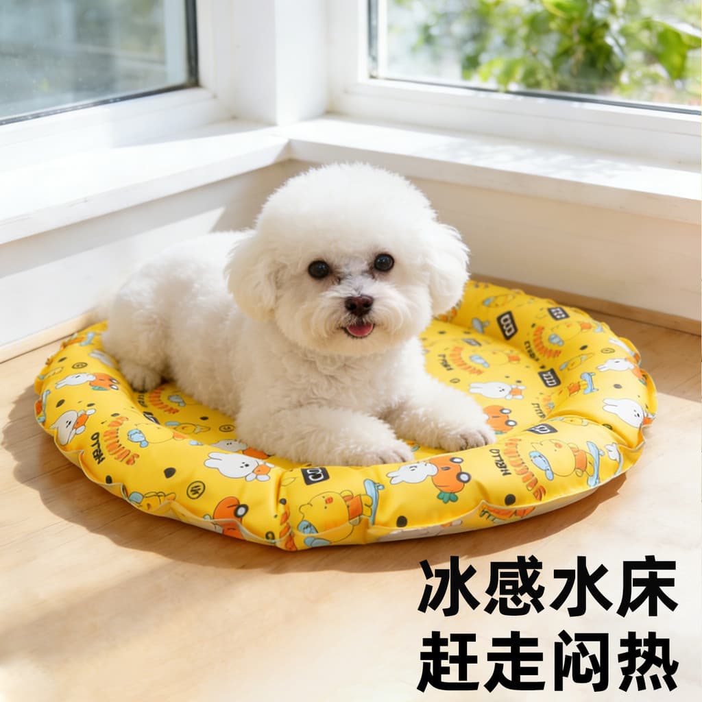 Almofada de gelo para cachorro, resfriamento de verão, Anti-ataque, Gel de resfriamento para dormir, lavável, canil, alm