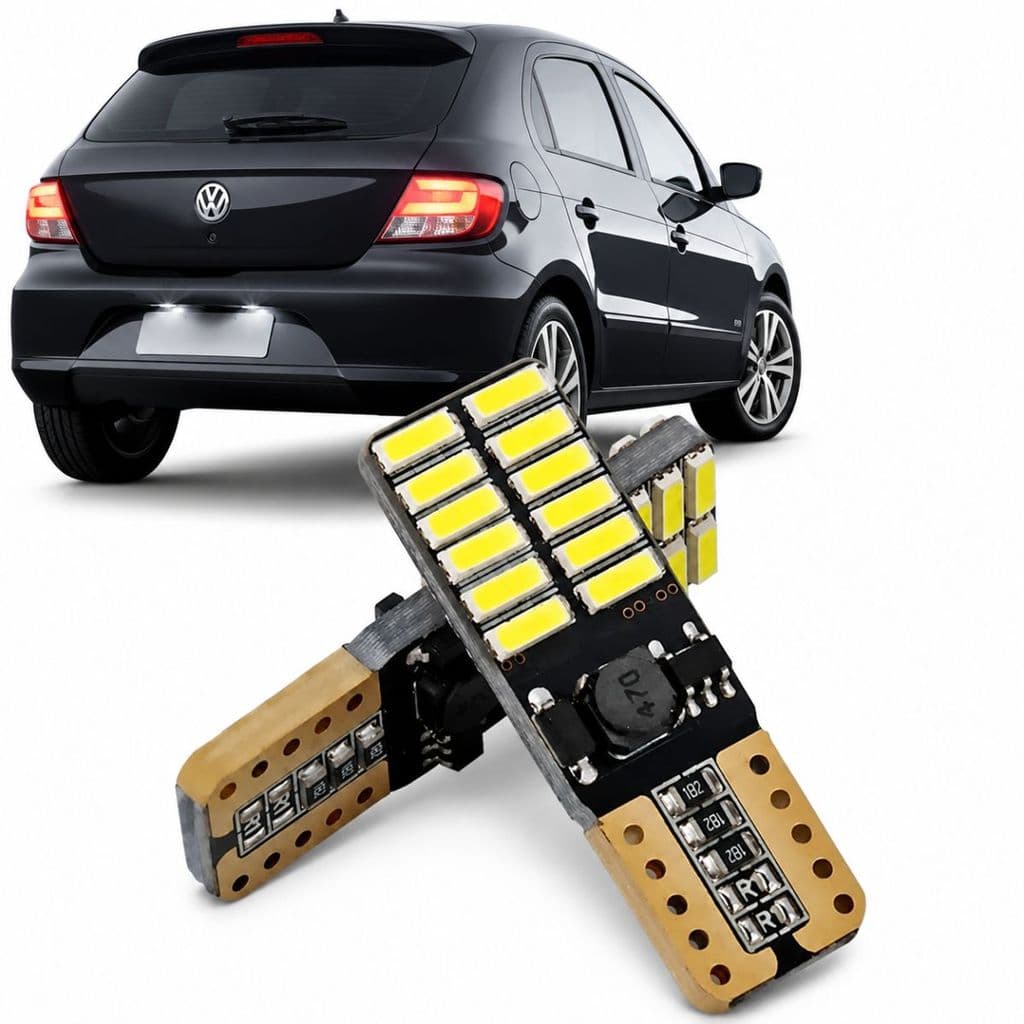 Kit Lampadas Led Luz Placa Volkswagen Gol
