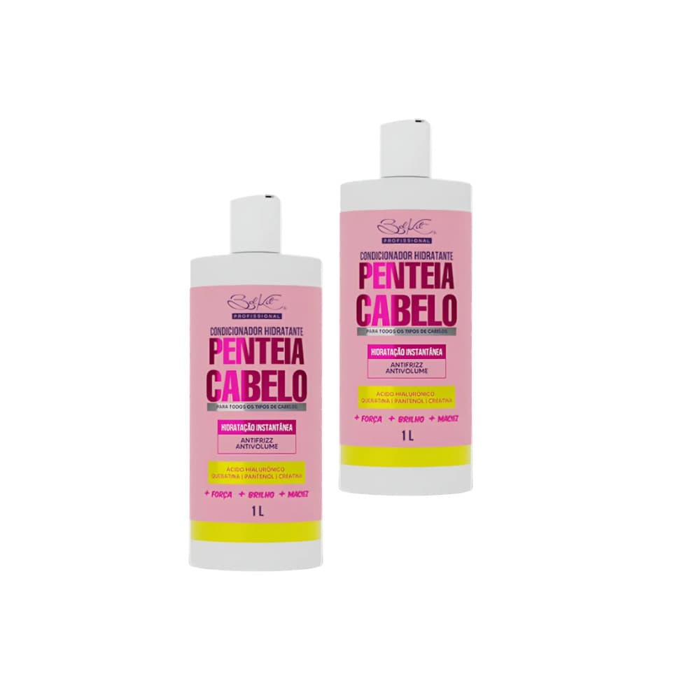 Kit 2 Condicionador Profissional 1L Penteia Cabelo Antifrizz