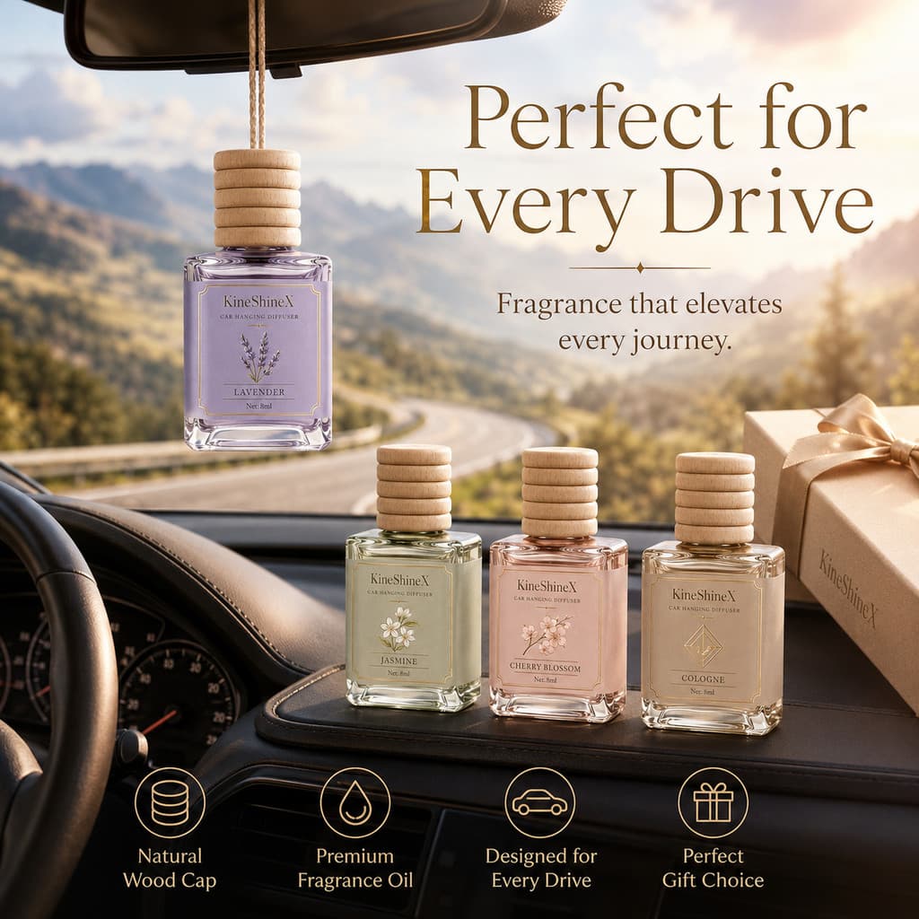 Aromatizador de Ar para Carro KineShine - Fragrância sólida de alta qualidade e longa duração para o interior do carro,