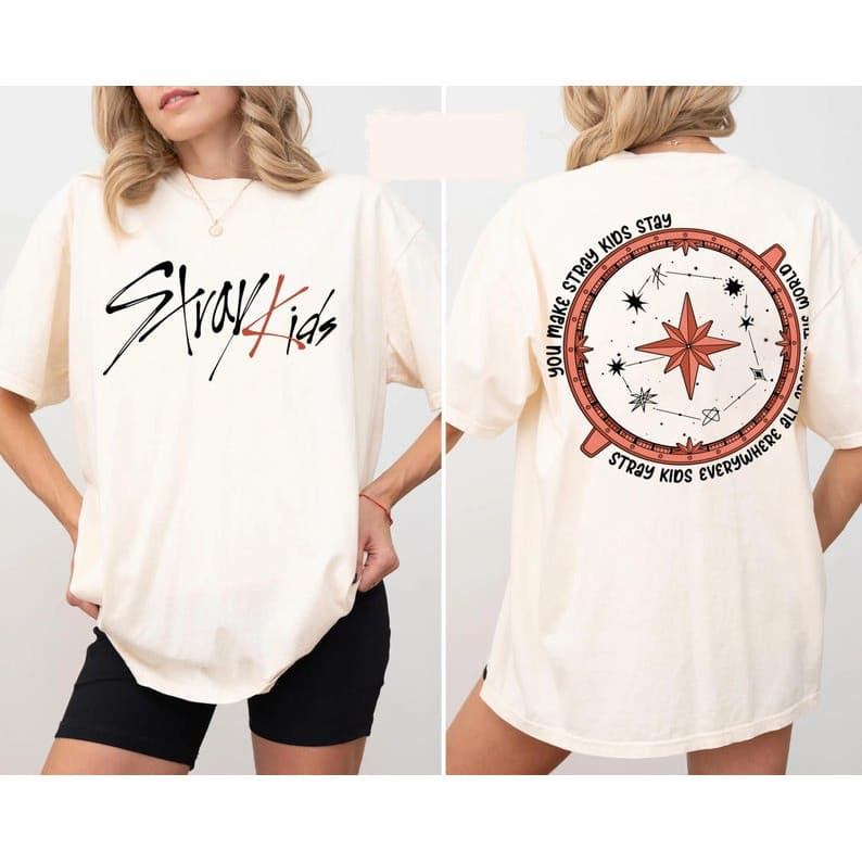 Camisa de Algodão Off - White para Mulheres, Estilo Casual, Com Design de Letras e Compasso de Vento, Ideal para Ocasiõe