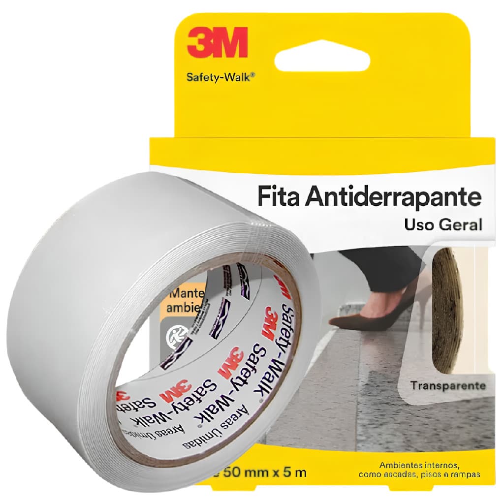 Fita Antiderrapante 3M Safety Walk Transparente 50mm X 5m
