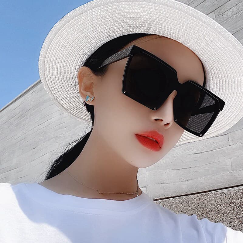 óculos feminino de sol óculos de sol feminino com proteção uv óculos de sol quadrado feminino oculos de sol Influenciado