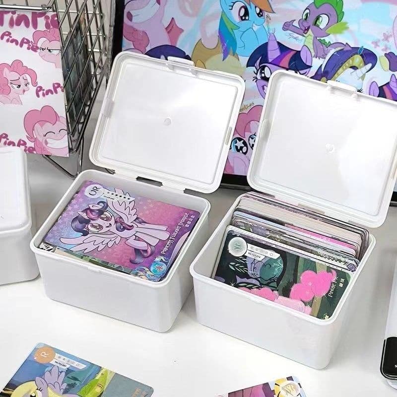 Ins Muji estilo branco puro Clamshell caixa de armazenamento fora cartão manual Material Anti-poeira armazenamento Deskt