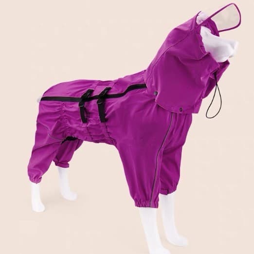 Quatro estações Universal jaqueta para cães capa de chuva impermeável à prova de vento médio grande cão verão roupas par