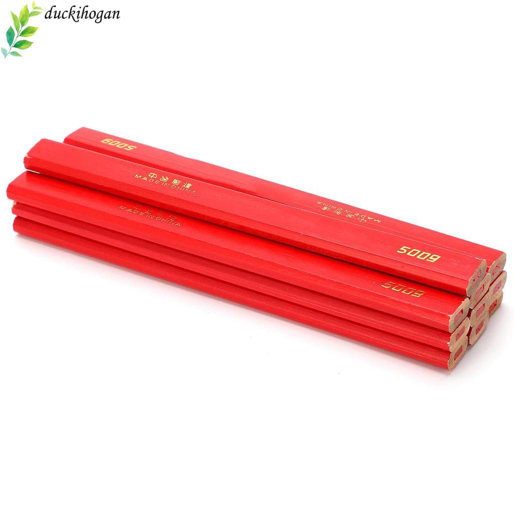 DUCKIHOGAN 10 Unidades De Lápis Para Carpintaria , De Carpinteiro De Material De Pinho 170 Mm Construtores De Núcleo Ver