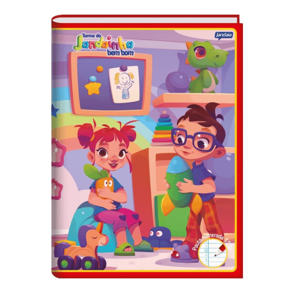 Caderno Brochura Capa Flexível 123X - 60 Folhas - Bem Bom Vermelho - Jandaia