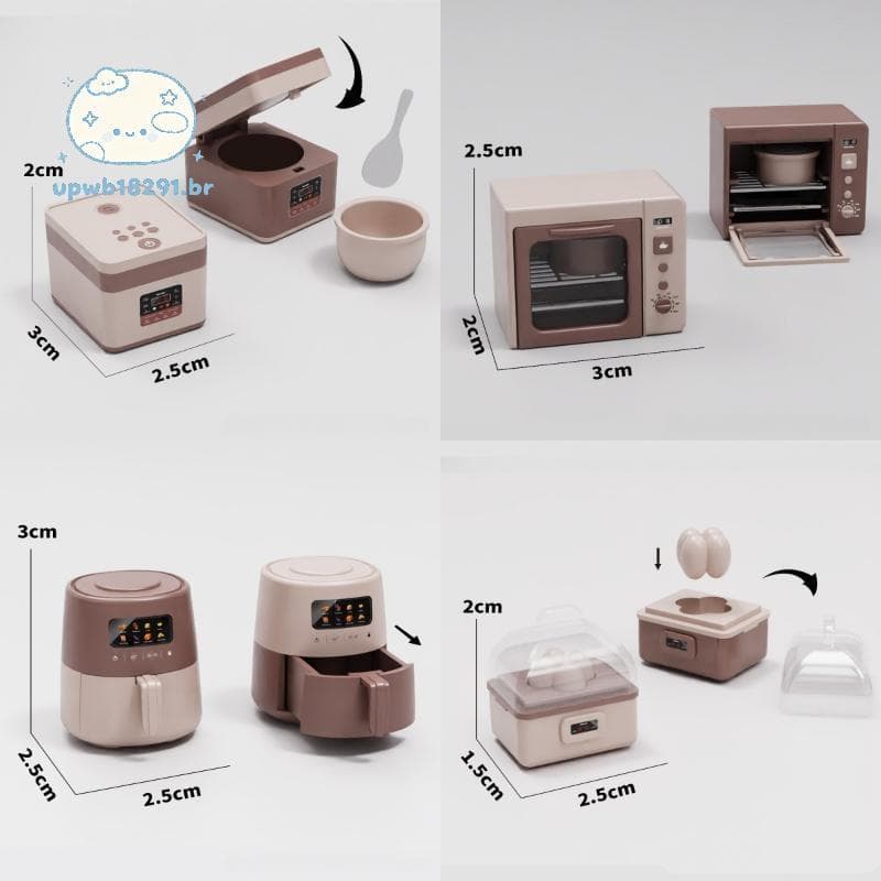 upwb 112 Casa De Bonecas Em Miniatura , Forno De Micro-Ondas , Aparelho De Cozinha Realista , Móveis Para , Brinquedo De