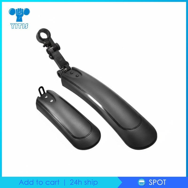 Fender [Yitis] Guarda-Lamas De Bicicleta De Plástico Com Proteção Contra Lama Ajustável Para Bicicletas Infantis De 12 1
