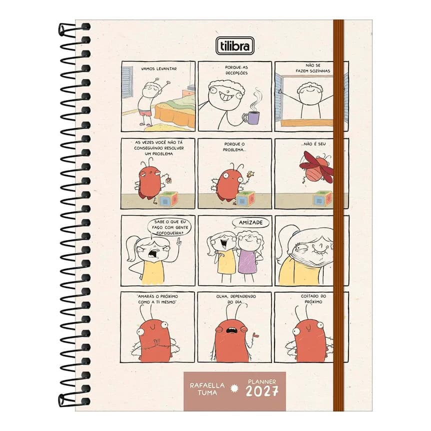Planner Espiral Rafa Tuma 2027 Tilibra