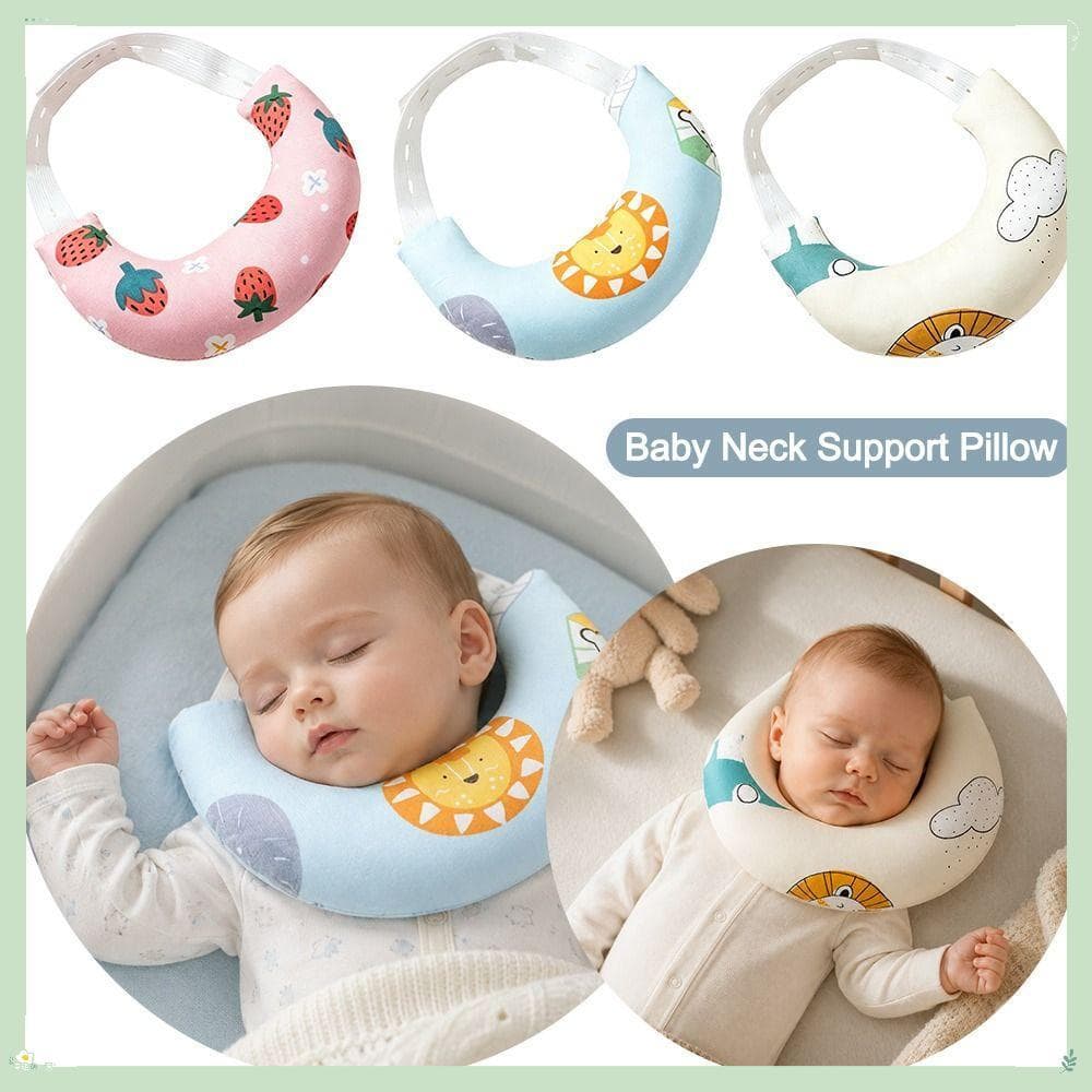 Travesseiro De Apoio Para Pescoço De Bebê , Almofada De Posicionamento De Cabeça Infantil Com Design Curvo De Al