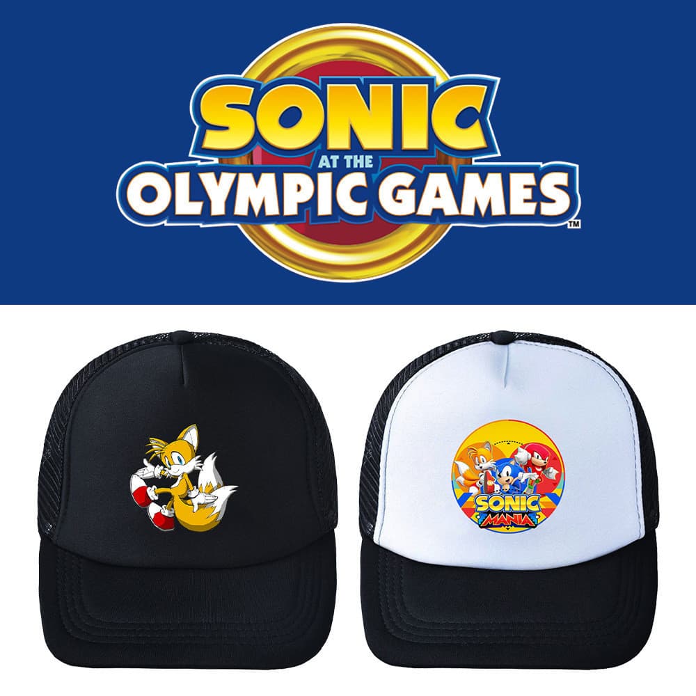 Novo estilo Sony animação jogo mercadoria Net chapéu pára-sol cúpula aba plana verão cor sólida simples boné de beisebol