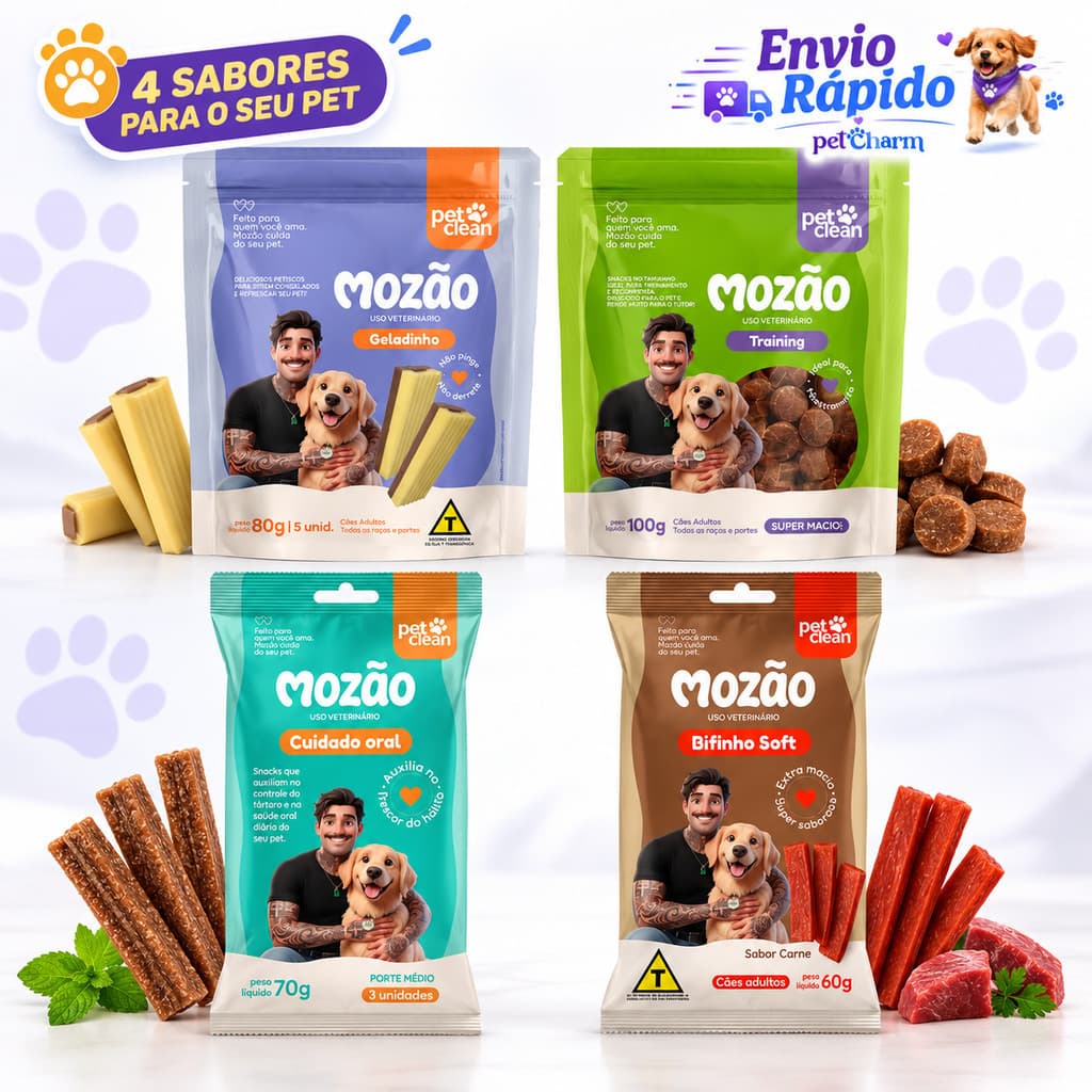 Petiscos Para Cães Pet Clean Mozão Para Cachorro