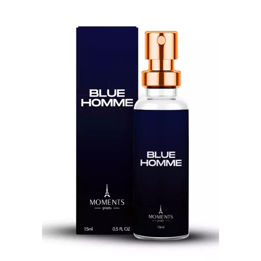 Perfume Blue Homme Colecionável Masculino Moments Paris  15 ml
