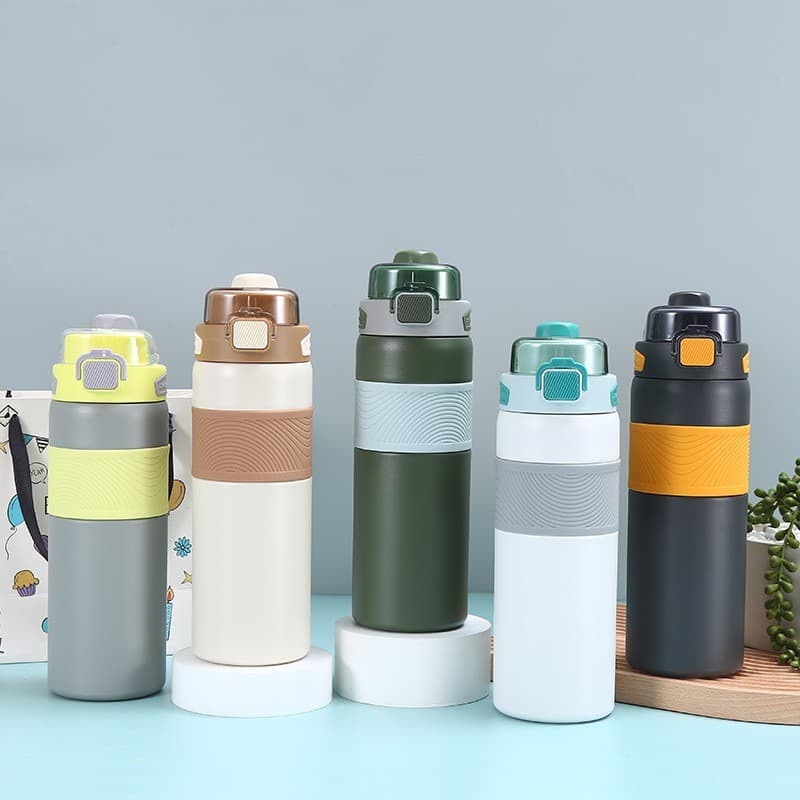 Garrafa Multiuso 800ml – Colorida e Resistente | Perfeita para Escola, Esporte e Viagem