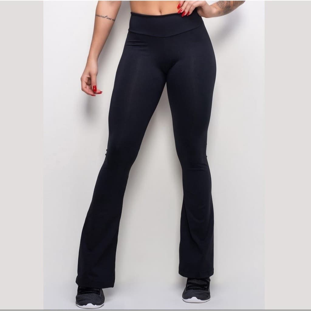 Calça Legging Feminina Flare  Flanelada  ,Peluciada Cintura Alta , Boca de Sino Bailarina ref: CÇFLAI-3
