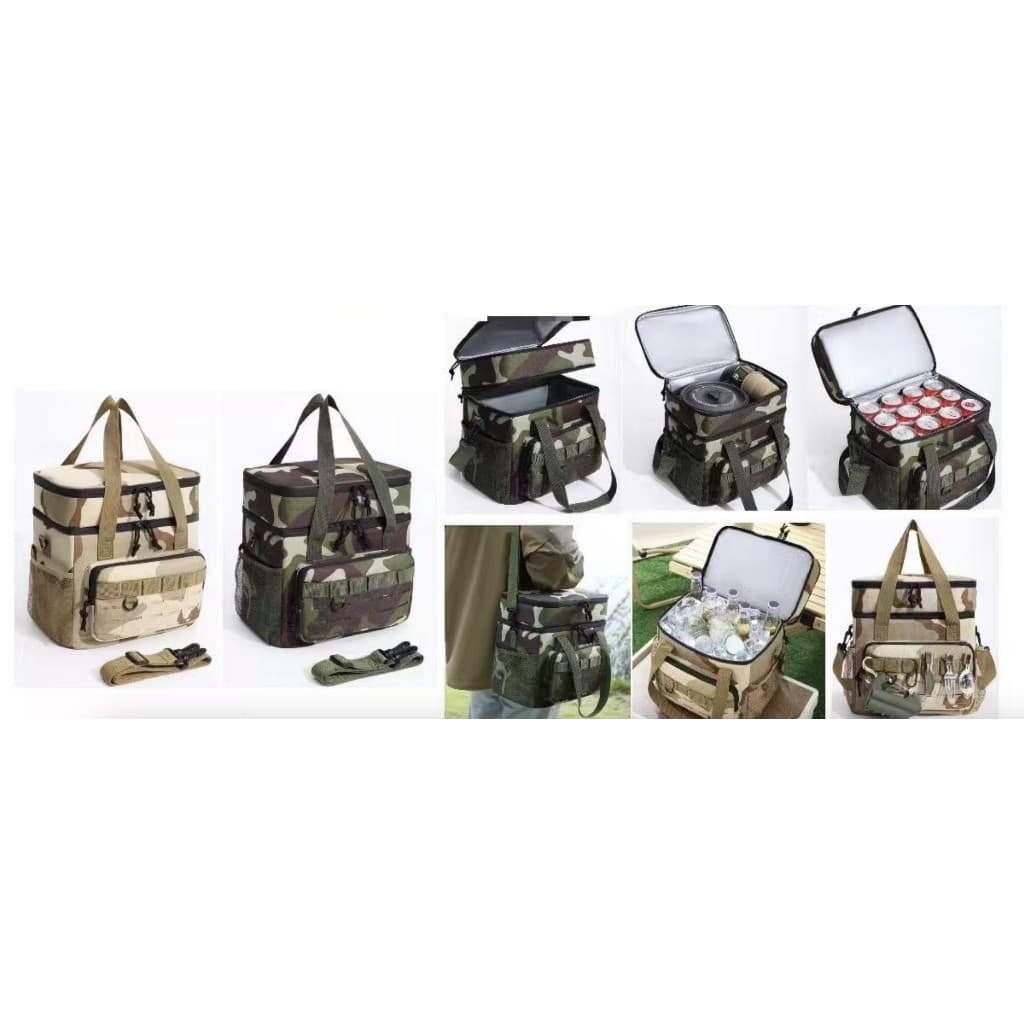 18L Bolsa térmica grande para piquenique - vários compartimentos, masculina