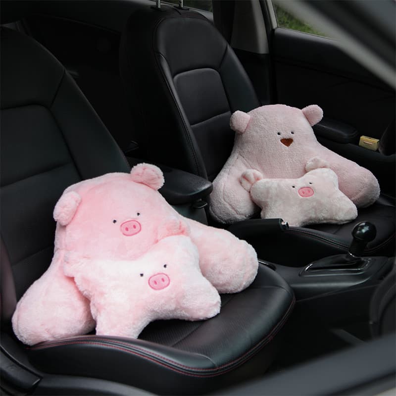 Assento de carro encosto de cabeça pescoço travesseiro almofada bonito travesseiro de carro travesseiro lombar Cervical