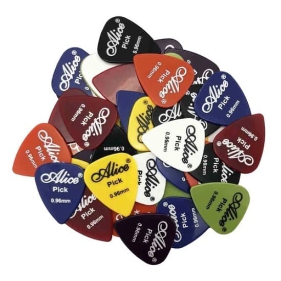 Kit 20 Palhetas 0,96 mm P/ Guitarra Violão Baixo Cavaquinho Alice