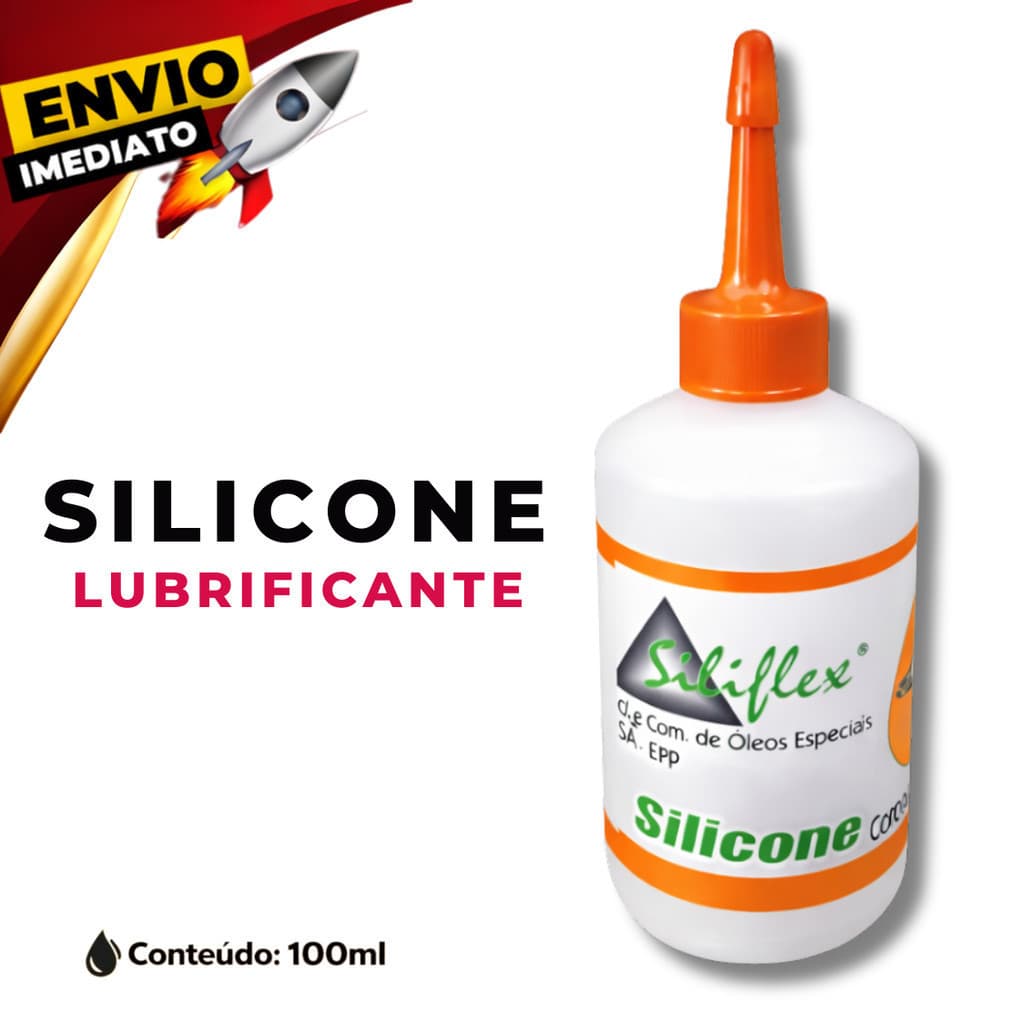 Oleo Silicone Siliflex 100ml Para Linha e Fio Overlock Interlock Galoneira Lubrificante Textil