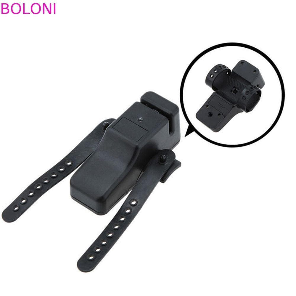 BOLONI Alarme De Pesca Mordida Acampamento Alerta Preto Duplo Sinos Clipe LED Luz Digital