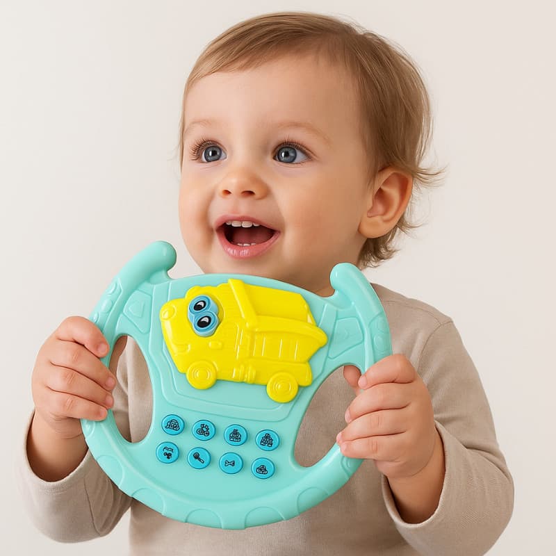 Volantinho Musical Brinquedo Infantil Plástico Colorido Art Brink
