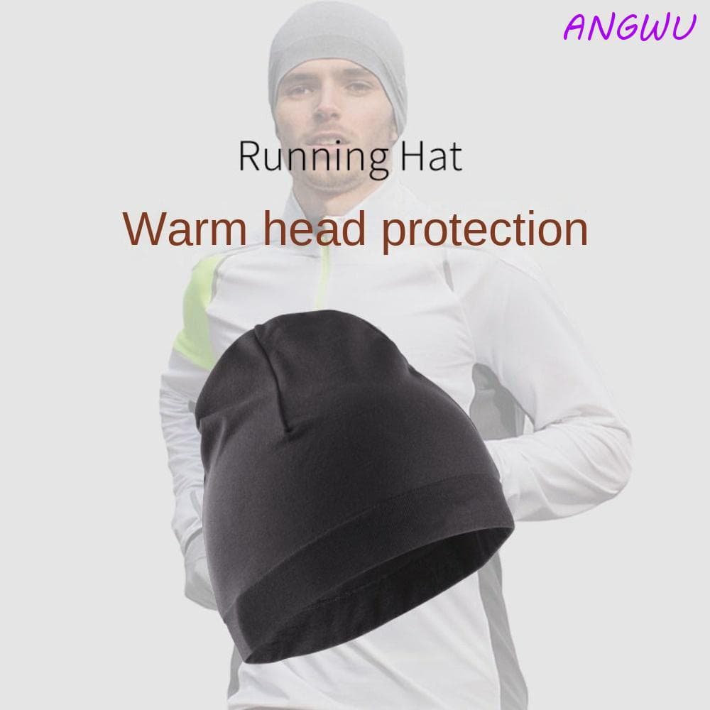 Boné Esportivo ANGWU Para Corrida No Inverno , Chapéus De De Cor Sólida Mais Quentes , Gorro Macio E Respirável À Prova