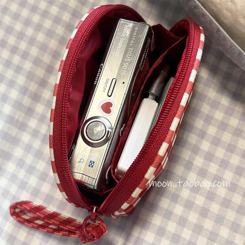 Bolsa de armazenamento ccd portátil para viagem, multifuncional, câmera de maquiagem, carregador de cabo de dados, bolsa