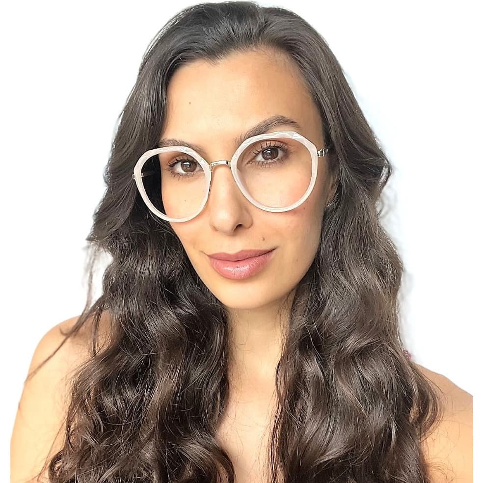 Armação Oculos Grau Original Feminino Osônio Os11042 Redondo Leve