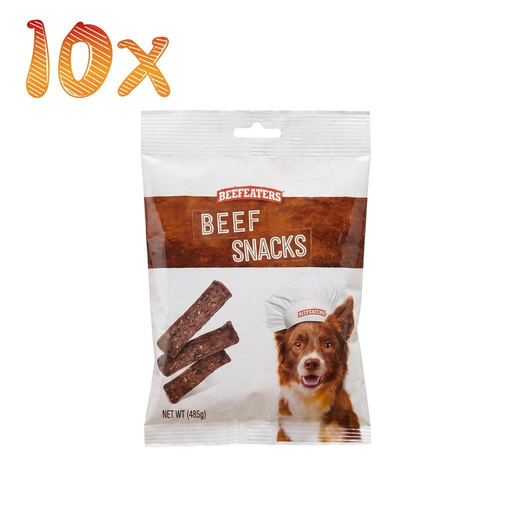Beef Snacks para Cachorros Petisco de Carne Natural e Saboroso 485g 10 unidades