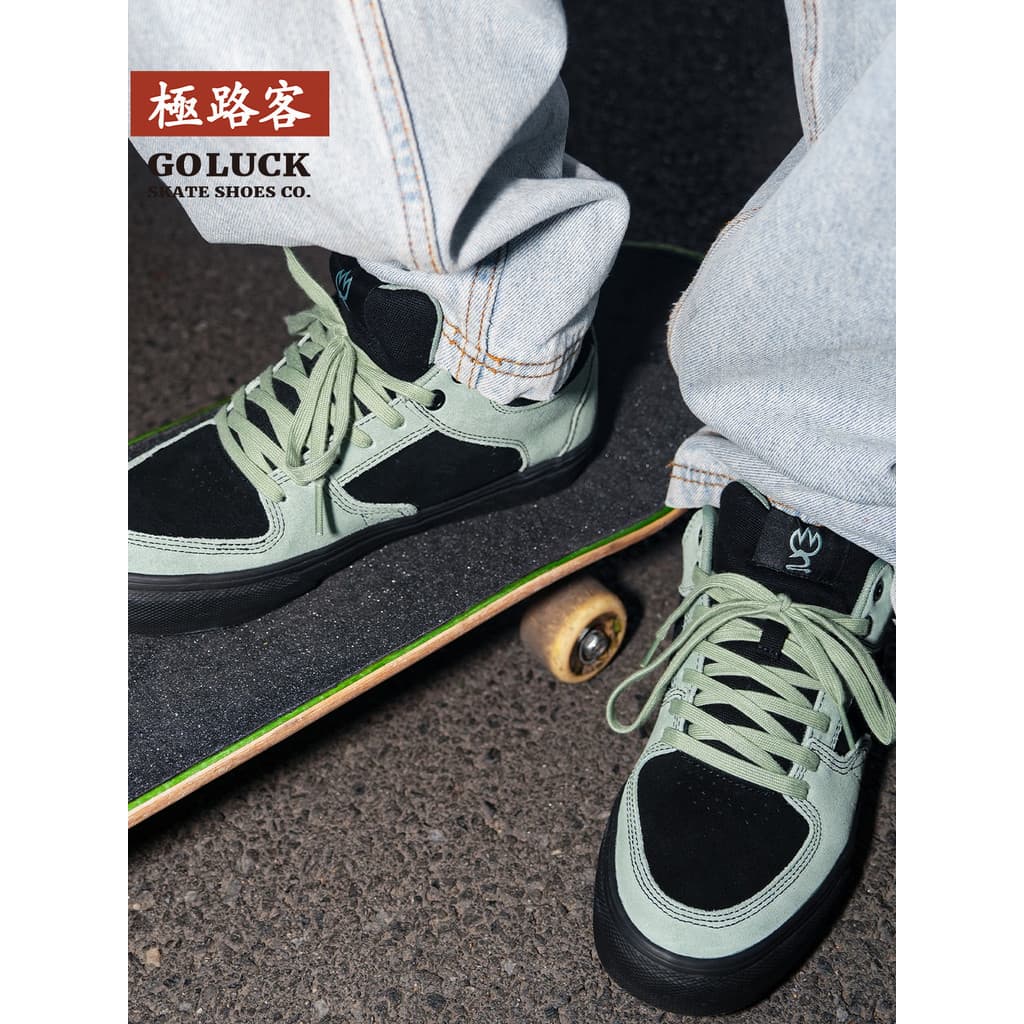Jiluke novo estilo outono inverno verde marrom Mid-Top quente masculino feminino casal sapatos resistente ao desgaste ab