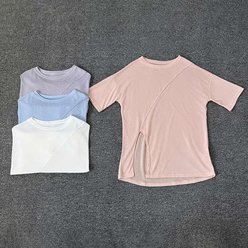 Gordura mm primavera verão solto correndo sensação legal roupas de Yoga mulheres de manga curta roupas de Fitness esport
